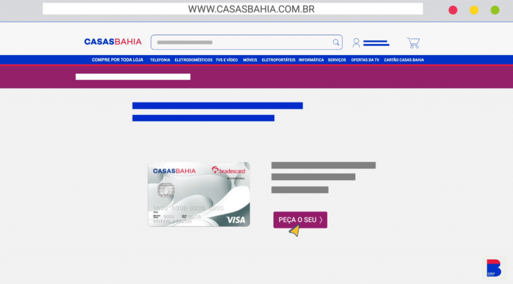Cartao Casas Bahia Visa Internacional 5